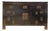 Antique Asian Black Lacquer Drawers Sideboard Buffet Credenza For Sale