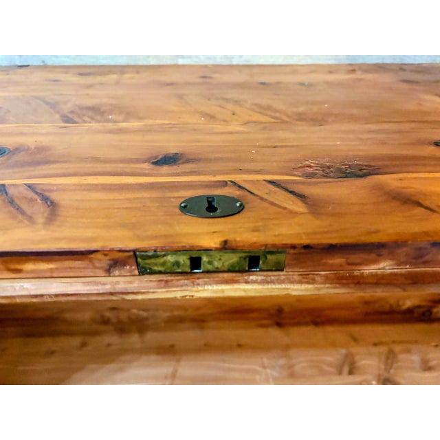 Mid-Century Modern Vintage Mid-Century Solid Pine Cedar Chest by Bally MFG Co For Sale - Image 3 of 15