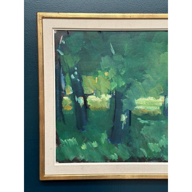 Mid-Century Modern Kurt Rubank, Forest Grove, 1969, Oil Painting on Canvas, Framed For Sale - Image 3 of 18