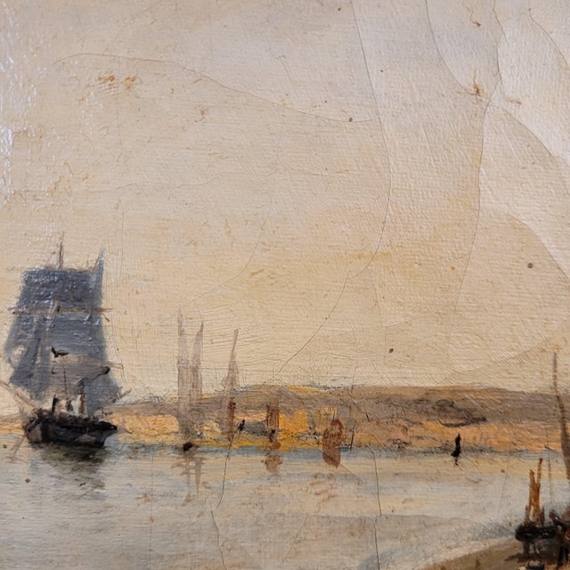 School of Konstantinos Volanakis, The Hybris Ship in Piraeus, 1891, Oil on Canvas For Sale - Image 16 of 18