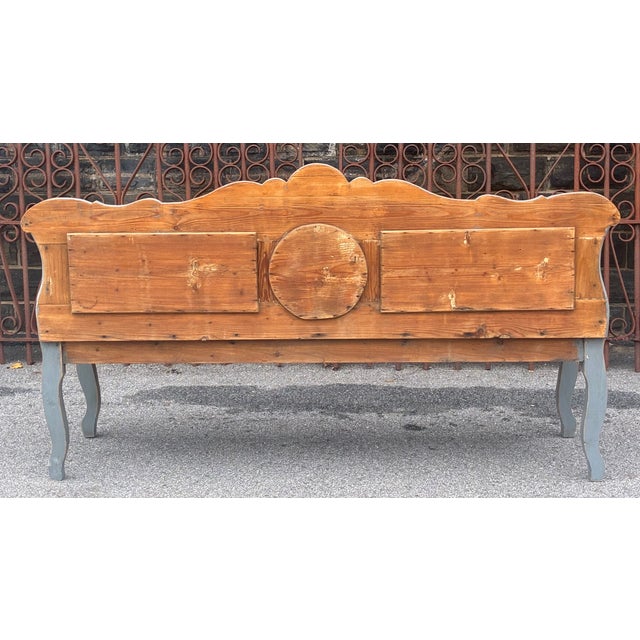 Pine Painted Bench or Settle For Sale - Image 18 of 18