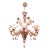 Custom "Brown Tabacco" Murano Glass Chandelier For Sale