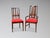 A set of 6 fully restored vintage Broyhill Brasilia walnut dining chairs, comprised of 5 classic cathedral back Brasilia...