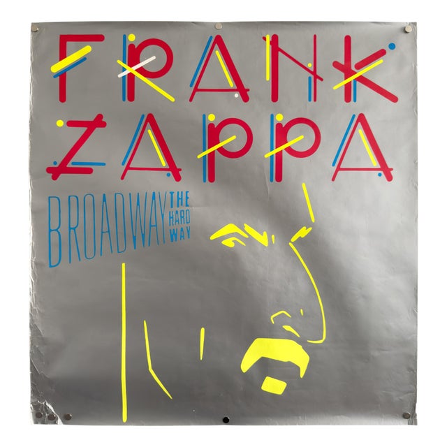 Broadway the Hard Way Poster by Frank Zappa, 1988 For Sale