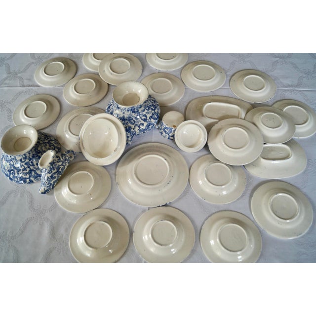 Antique Staffordshire Pottery Children's Dinner Service Toys Set from Ca 1880-1900, 1885, Set of 26 For Sale - Image 11 of 11