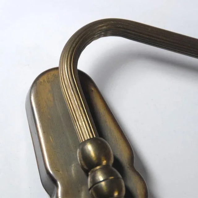 Danish Brass Wall Lamp, 1950s For Sale - Image 4 of 8