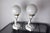 Sculpture Materials Nude Woman Ball Lamps by Onices Eth, 1980s, Set of 2 For Sale - Image 7 of 8