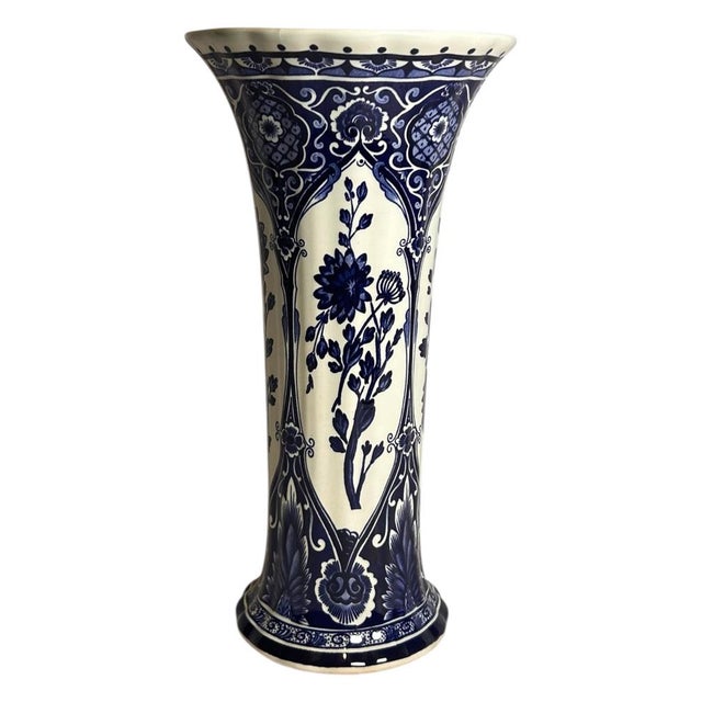 Large Royal Sphinx Blue Garniture Set by Boch Delft, 20th Century, Set of 3 For Sale - Image 18 of 18