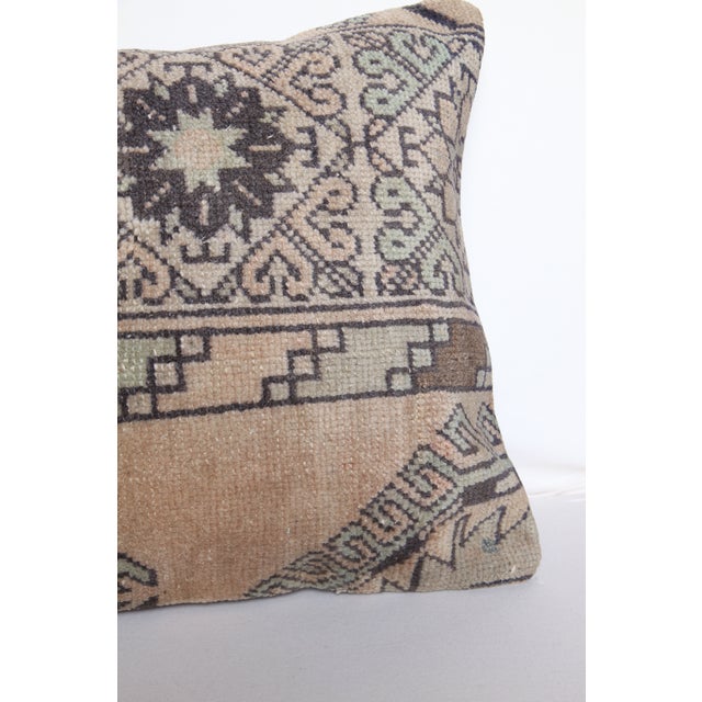 Late 20th Century Vintage Anatolian Rug Lumbar Pillow - Turkish Tribal Rug Lumbar Pillow -18'' X 25'' For Sale - Image 5 of 6