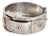 Antique Victorian Sterling Silver Aesthetic Belt Buckle Bangle, 1885 For Sale