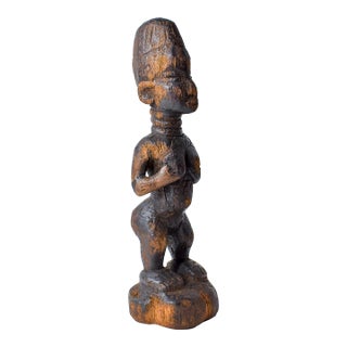 Early 20th Century Yoruba Ibeji Female Miniature Figure Nigeria For Sale