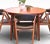 Round Danish Dining Table in Veneered Teak with Extension Leaves, 1960s For Sale - Image 11 of 14