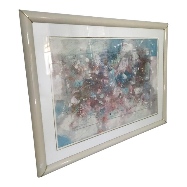 Abstract in Lacquer Frame by t.w. Stewart For Sale