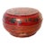 Large 14" Antique Chinese REd Lacquer Wedding Box For Sale