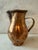 Farmhouse Antique Handmade Hammered Copper Small Pitcher For Sale - Image 3 of 10