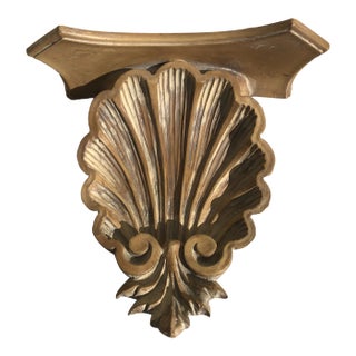 20th Century Hamilton Collection Seashell Wall Shelf Sconce Bracket For Sale