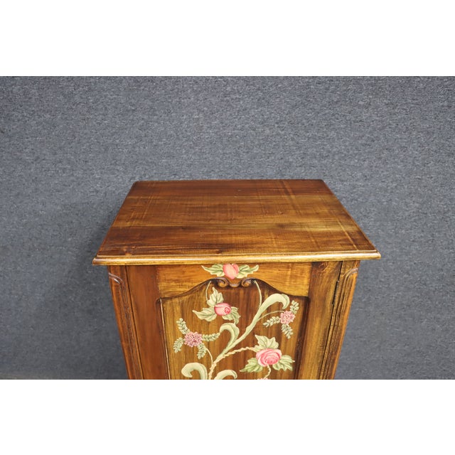 French Country Painted Cherry Chimney Cupboard For Sale - Image 4 of 13