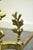 Antique French Louis XV Rococo Style Bronze Brass Acanthus Andirons - A Pair For Sale - Image 9 of 11