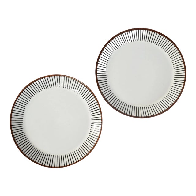 Pair of Mid-Century Swedish Modern Gustavsberg Plates For Sale