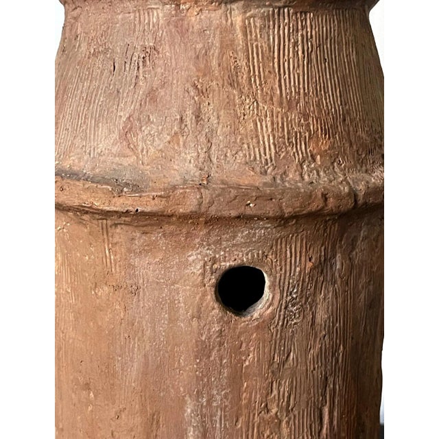 Tan Japanese Haniwa Burial Pottery Figure Kofun Period For Sale - Image 8 of 13