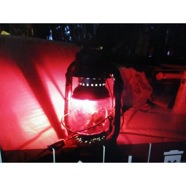 Vintage Dietz Little Wizard Kerosene Lantern Electric Lamp For Sale - Image 9 of 9