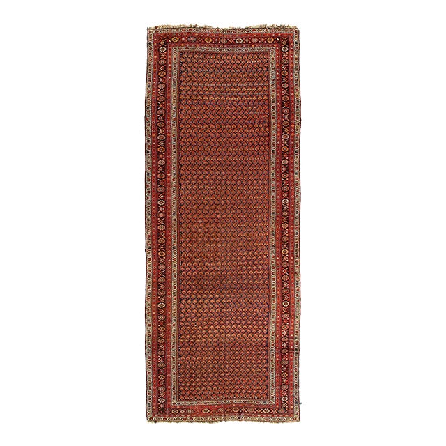 1920s Pasargad DC Red and Blue Hand Knotted Hamadan Rug For Sale