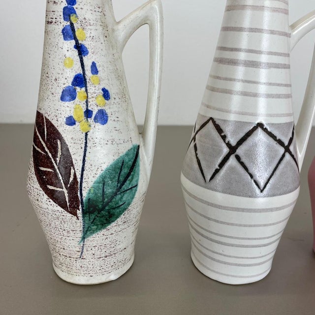 Ceramic Vintage Fat Lava Pottery Vases from Scheurich Foreign, Germany, 1950s, Set of 4 For Sale - Image 7 of 18
