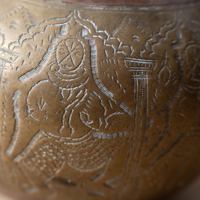 Indian Brass Lota With Copper Inlay, c.1880 For Sale - Image 4 of 9