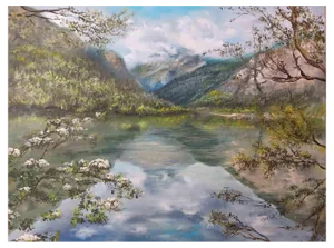 Elena Mardashova, Eden, Oil Painting, 2022