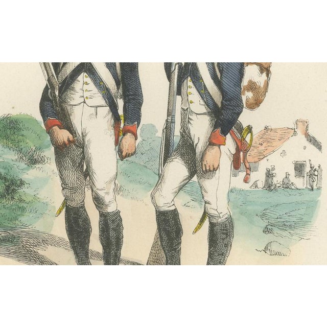 Imperial Guard Tirailleur and Voltigeur, 1843, Paper For Sale - Image 3 of 10