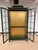 Pagoda Top Chinoiserie Display Cabinet in Green Lacquer From Union National For Sale - Image 10 of 12