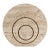 1970s F.lli Fratelli Mannelli Italian Rapolano Travertine Round Vase For Sale