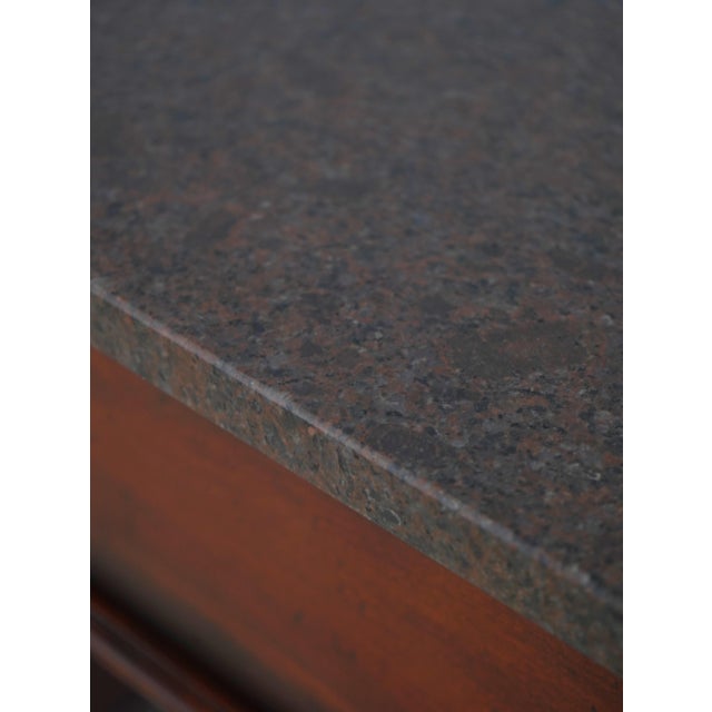 Henredon Acquisitions Granite Top Console Table For Sale - Image 11 of 18