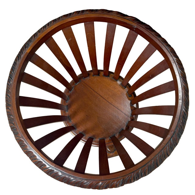 Brown English Plant Stand or Jardiniere of Mahogany From the Edwardian Era For Sale - Image 8 of 9
