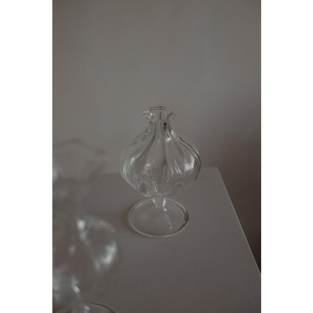 Fluted Glass Vases, Set of 3 For Sale - Image 6 of 9