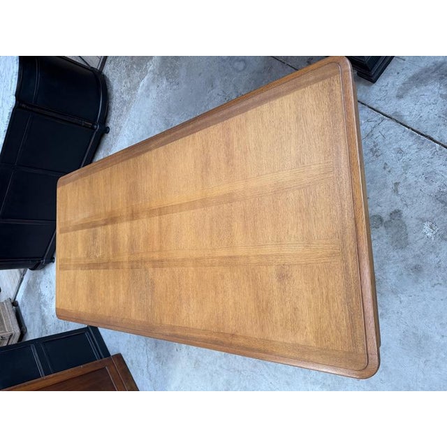 Brown Extendable Table by Guillerme and Chambron for Votre Maison, 1970s For Sale - Image 8 of 18