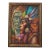 Original Contemporary Indigenous Warrior Oil Painting on Panel For Sale