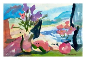 Les Anderson Watermelon Still Life Painting
