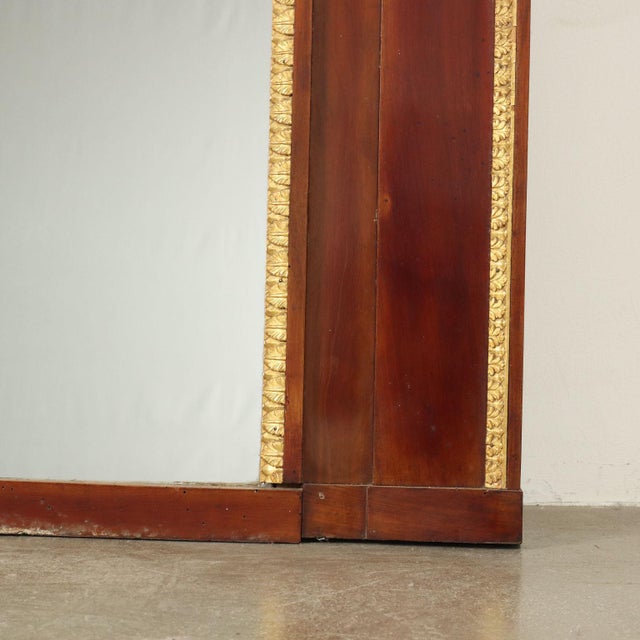 Wood Empire Fireplace in Walnut For Sale - Image 7 of 12