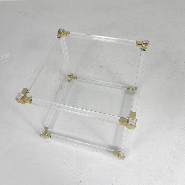Height: 51 cm. Width: 56 cm. Depth: 56 cm. Glass plate dimensions: 50 x 50 cm. All ribs are made of acrylci glass. There...