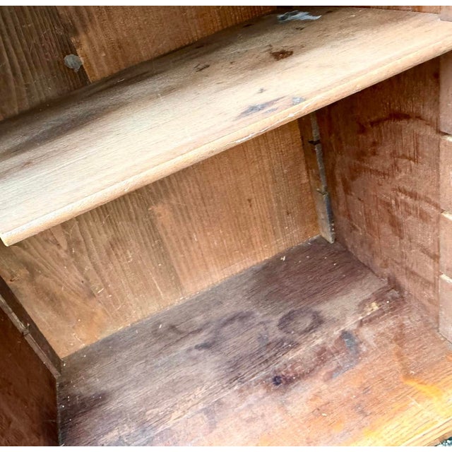 1970s Art Nouveau Cabinet Shelf in Wood, 1970s For Sale - Image 5 of 11