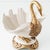 Hollywood Regency Sculptural Porcelain Swan Bowl For Sale - Image 6 of 16