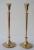 Mid-Century Modern Polished Brass Candlesticks Candle Holders - A Pair For Sale - Image 3 of 9