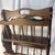 Wood Vintage MCM 2 Tier Floor Magazine Wood Rustic Spindle Rack For Sale - Image 7 of 7