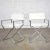 Mid-Century Modern Campaign Style Directors Chairs White & Chrome Attributed Robert Kjer Jakobsen for Virtue Brothers For Sale - Image 12 of 12