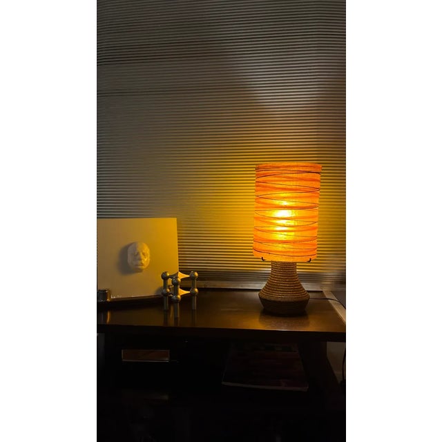 1970s Ceramic Lamp from Accolay, 1970s For Sale - Image 5 of 6