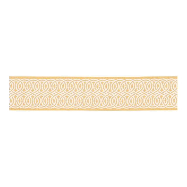 SAMPLE - Schumacher Infinito Indoor/Outdoor Trim In Buttercup For Sale