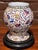 Contemporary Vintage Benjarong Thai Porcelain Vase Floral Butterfly Enamel Base 8" H For Sale - Image 3 of 6