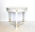 Contemporary Vintage Neoclassical Round Faux Marble Side Table For Sale - Image 3 of 12