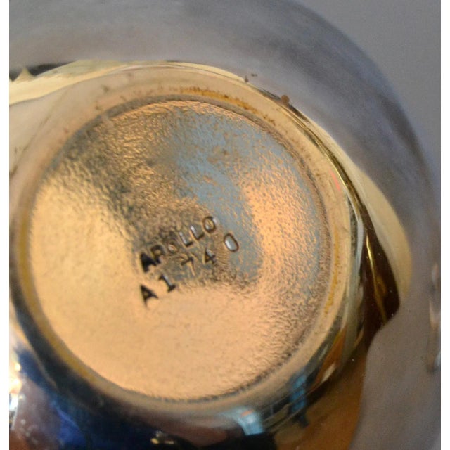 Mid-Century Modern Silver Plate & Lucite Perfume Bottle & Powder Box 2 Pc. Vanity Set For Sale - Image 10 of 13